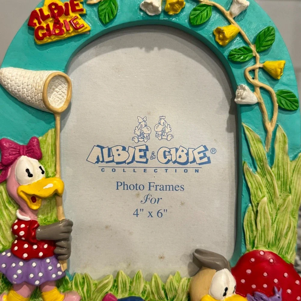 Vintage 90's Albie & Gibie The‎ Wonderful Vultures Photo Frame 4x6 – Collectible